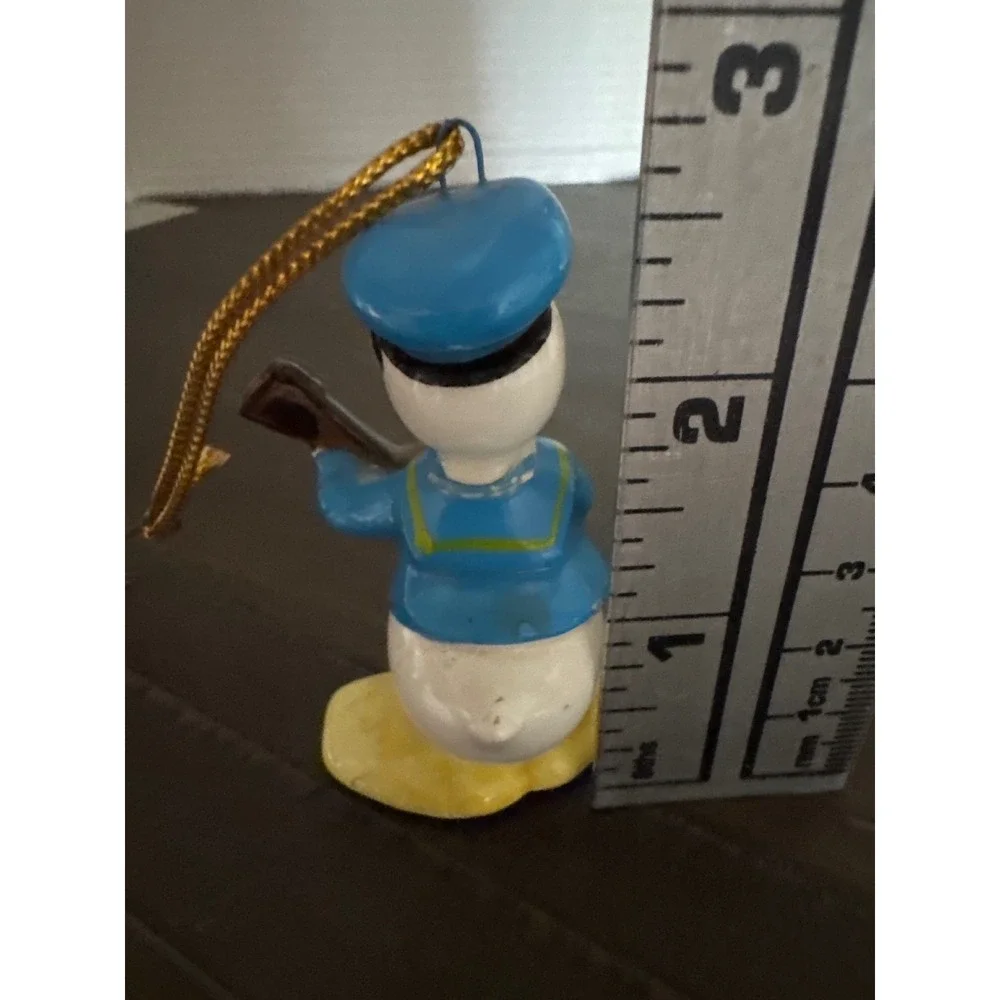 Vintage Disney Donald Duck Ceramic Guitar Ornament Walt Disney Productions Japan